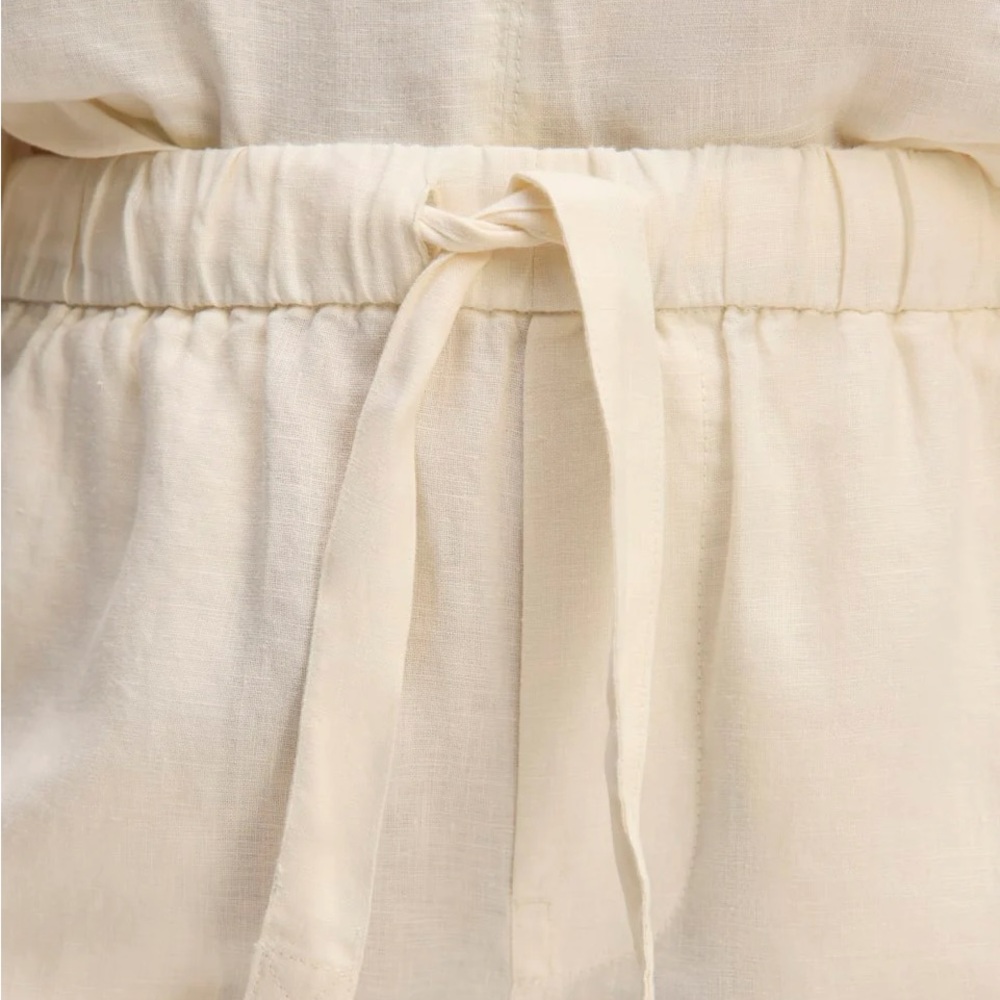 Everlane Linen Barrel Pants Bone L 100% European Linen - Picture 4 of 8